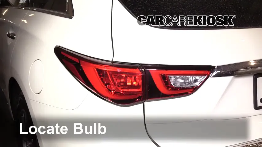2016 Infiniti QX60 3.5L V6 Lights Tail Light (replace bulb)